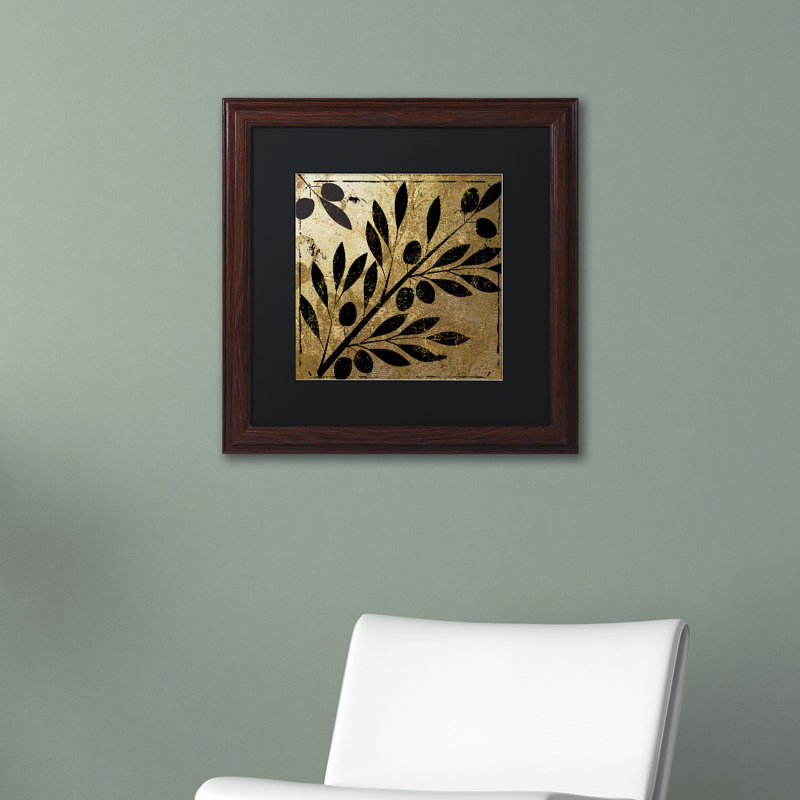 Jadaya «Bellissima II», impression encadrée, H 11 po x l 14 po x P 0,5 po, Noir, Cadre brun