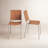 Ryland 18.5'' H Leather Upholstered Metal Armchair-458137248-458818717
