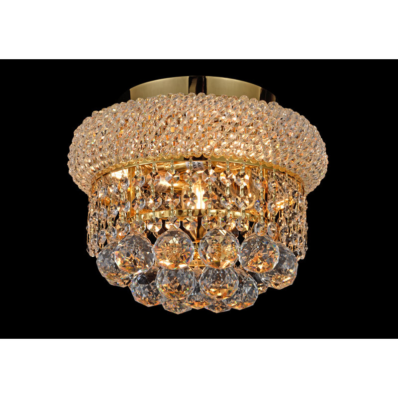 Plafonnier encastré 4 lumières 12 po Primo, Doré