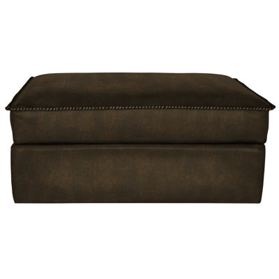 Urban Cowboy Leather Ottoman