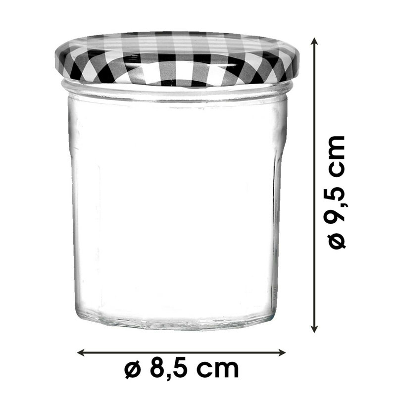 Glass Preserving Jars - Set of 12