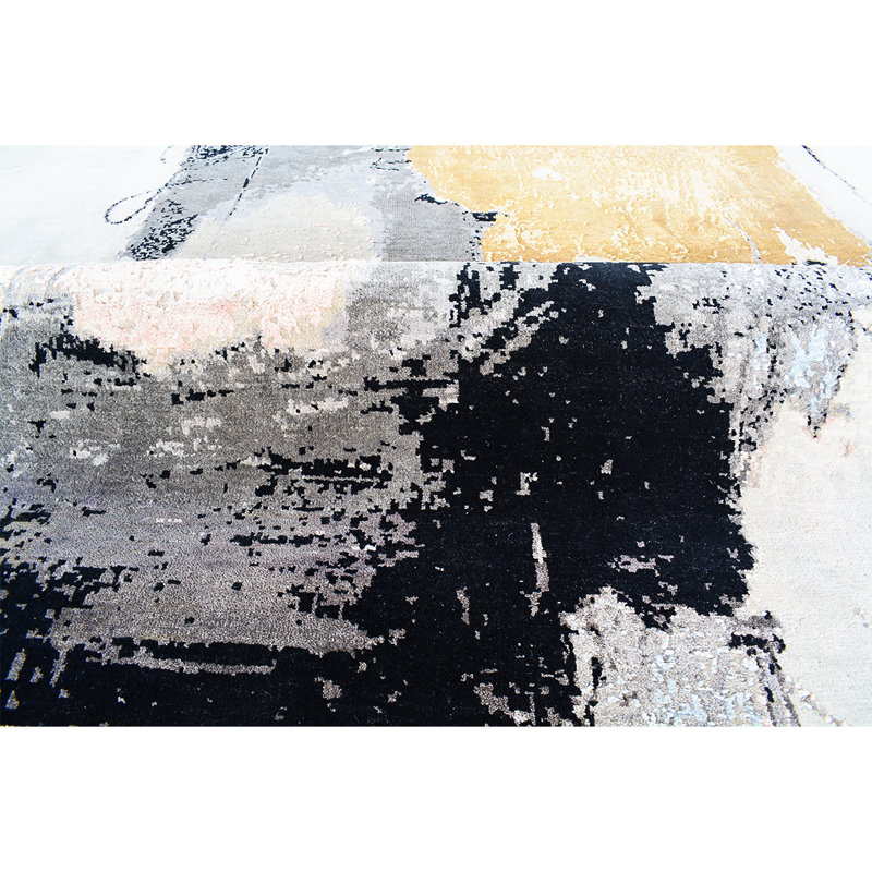 Wool Abstract Area Rug, Rectangle 8' x 10'