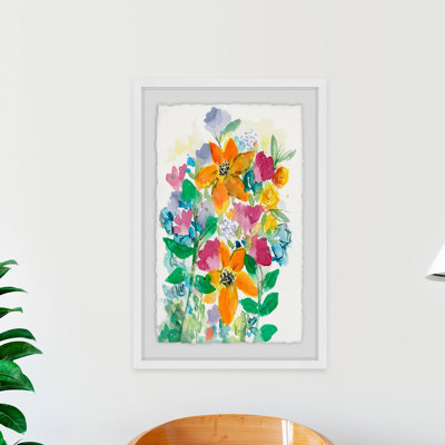 Wild Flower Bouquet by Lindsay Megahed - Single Picture Frame Painting