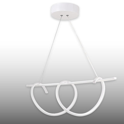 Modern Loop LED Chandelier – Adjustable Height
