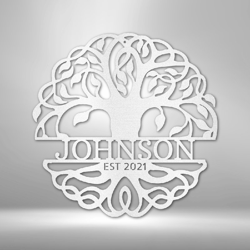 Décoration murale personnalisée en acier à monogramme, H 17 po x l 17,5 po x P 0,5 po, Blanc, Oui