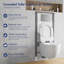 Eridanus Hampton 1.6 Gallons GPF Elongated Wall Mounted Wall Hung Toilets (Seat Included)-101757845