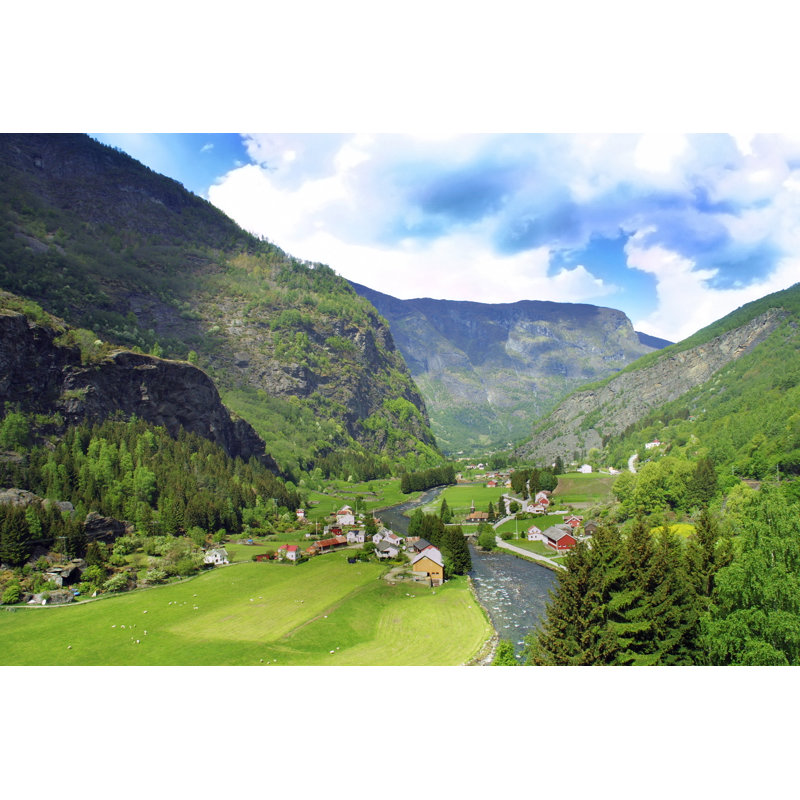 Norvège - Photographie sur toile tendue, L 12 po x H 8 po