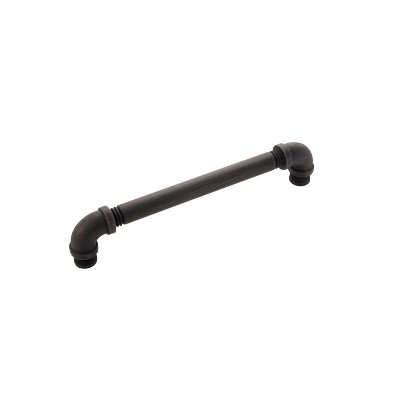 Poignées d'armoire de cuisine Pipeline, poignées de tiroir à noyau solide pour portes d'armoire, 6 5/16 po (160 mm)