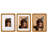 Wood Picture Frame with Mat, Desk or Wall Display Mid Century Rounded Edge Picture Frames-538623731-538623740