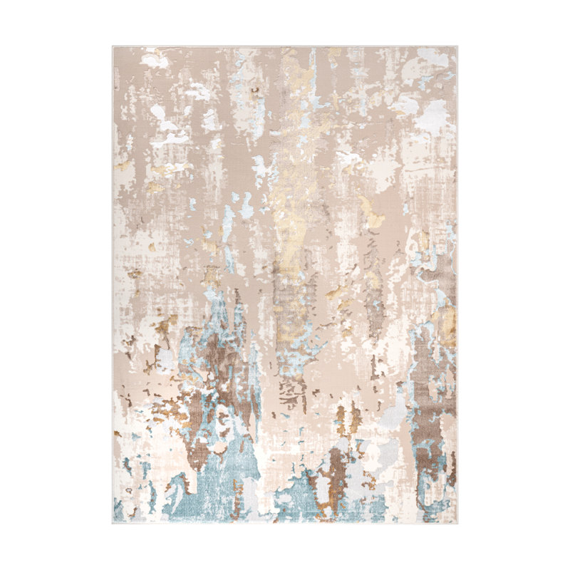 Abstract Indoor Rug, Rectangle 2' x 3'3"