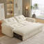 Canapé-lit convertible 70,9 po de style moderne, lit escamotable 3-en-1 avec coussins capitonnés Biscuit et accoudoirs rembourrés pour les petits espaces-476223076