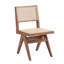 Ensemble de 2 chaises d'appoint en rotin et finition naturelle