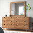 Commode double 6 tiroirs avec miroir Kittanning