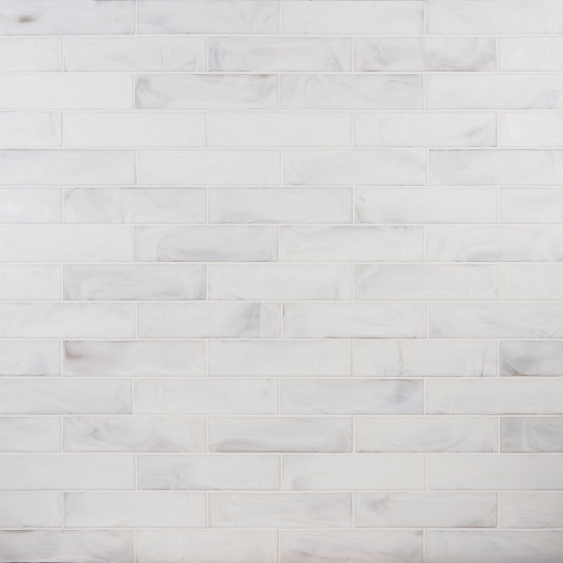 Hightower 3.03 In. X 12 In. Glass Subway Wall Tile (5.05 Sq. Ft. / Case), White/Beige