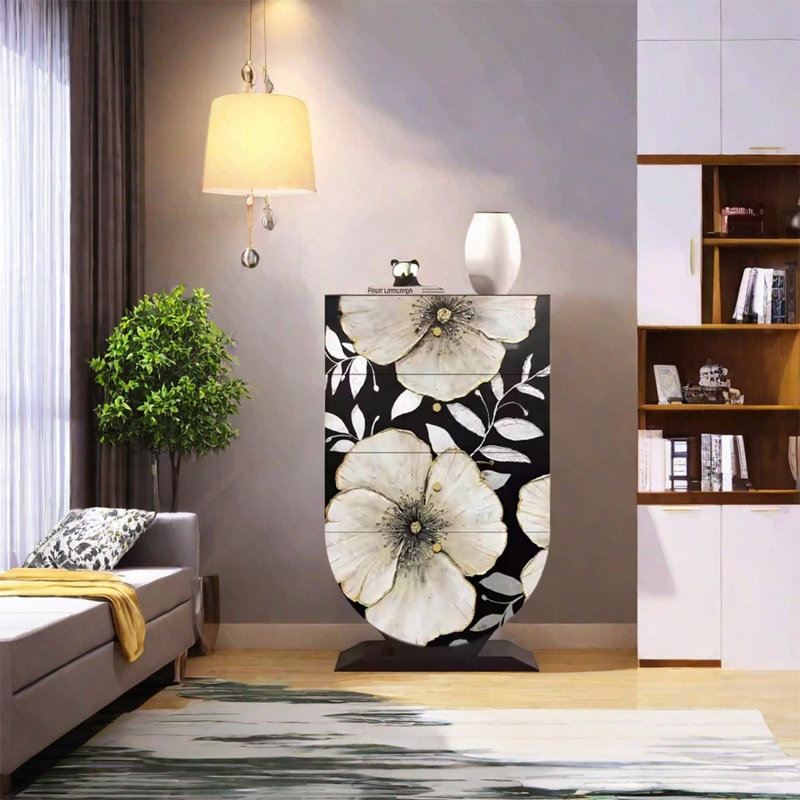 Four Drawer Decorative Cabinet