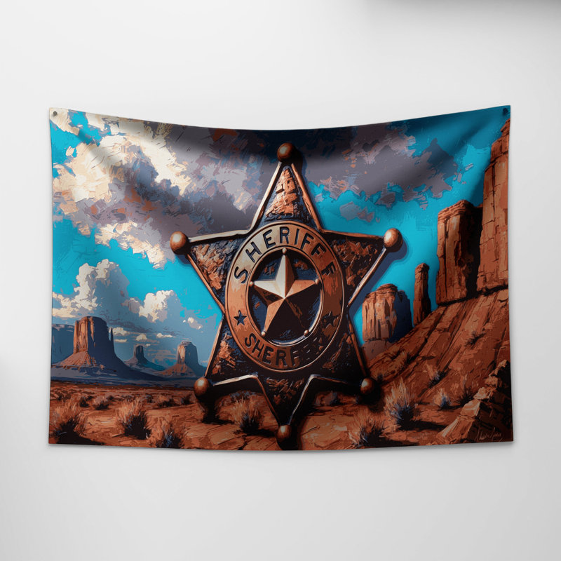 Tapisserie murale Southwestern Cowboy, 51 po x 60 po