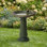 Bain d'oiseaux glacé marbré