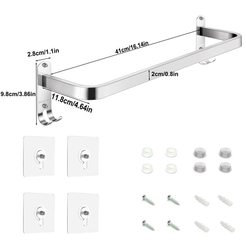 Ashton 41cm 1 Wall Towel Bar