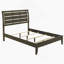 Grand lit-bateau gris