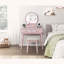 Commode de coiffeuse avec miroir tactile DEL et tiroirs de rangement-1011948661
