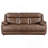 Dark Brown Upholstered 3-Piece Sofa Set