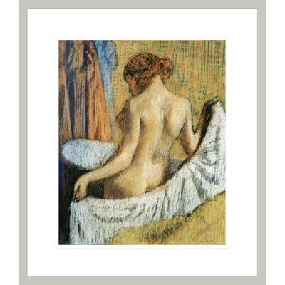 «After the Bath» par Edgar Degas, impression giclée sur cadre