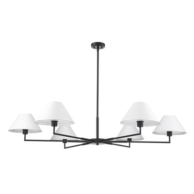 Lustre 6 lumières Ryckman en noir mat