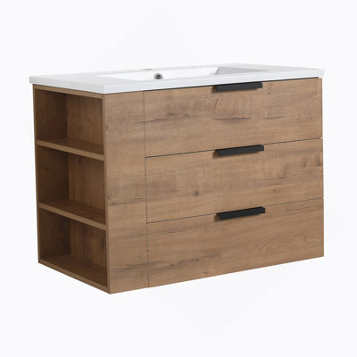Meuble-lavabo de 30 po avec comptoir (G-CVB01430LIMO-GRB3020MOWH)