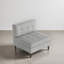 Fauteuil capitonné en velours côtelé-1283549083
