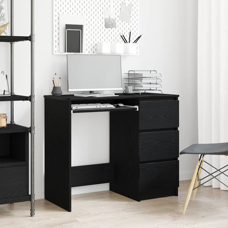 Raeburn Writing Desk, Black Oak