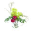 Tropical Arrangement with Orchids and Peonies