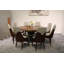 Vogue Lux Orange 61" Round Dining Set-1129307978-1114363436-1114363435