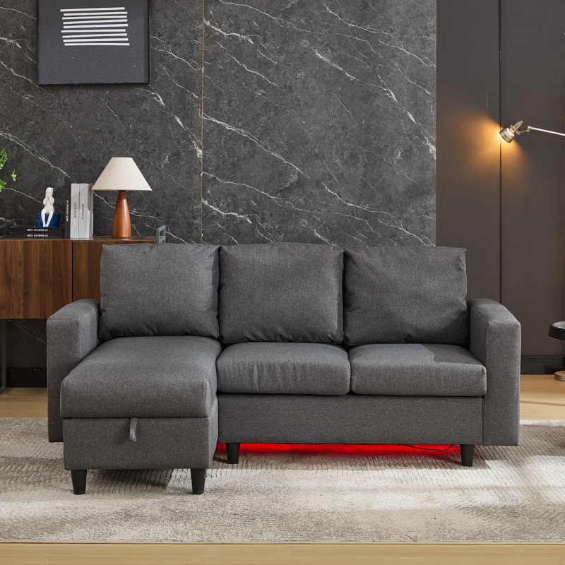 3 Seater Corner Sectional, Gray