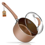 NutriChef 2.5 Quarts Non-Stick Aluminum Stock Pot