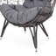 Chaise Teardrop - poids de 33,65 lb, utilisation extérieure élégante et polyvalente, perfection pour le patio