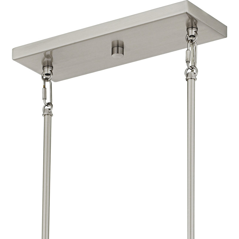 Cruz  Linear Chandelier, Brushed Nickel