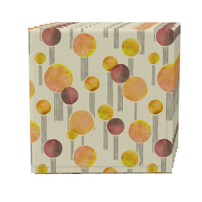 Cotton Twill Polka Dots Square Napkin
