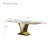 Modern Luxury White Rectangular Dining Table-533004821