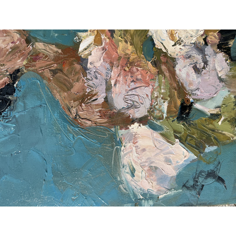 Cœur de verre sur toile, H 36 po x l 24 po x P 1 po