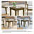 Solid Wood Teak Outdoor Side Table-114980236