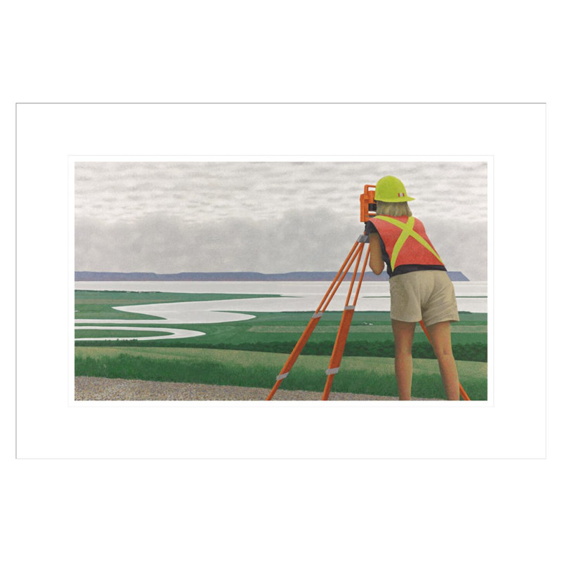 Arpenteur géorgien par Alex Colville, H 15 po x l 21,75 po