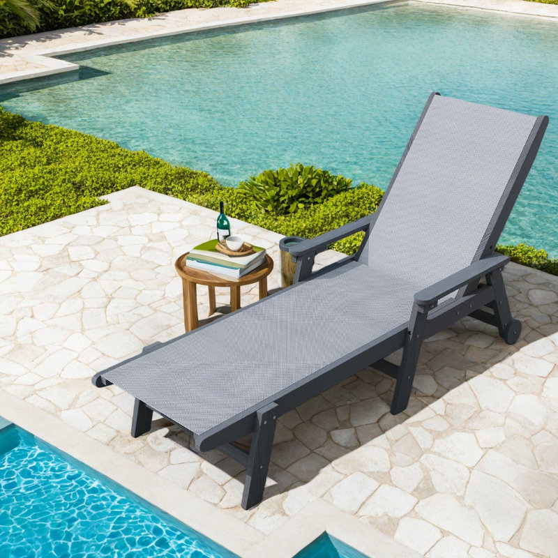 Méridiennes de patio réglables, fauteuil inclinable Hdpe
