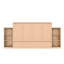 Lit escamotable avec tiroirs de rangement et tablettes pour chambre d'amis, chambre à coucher-1073118384
