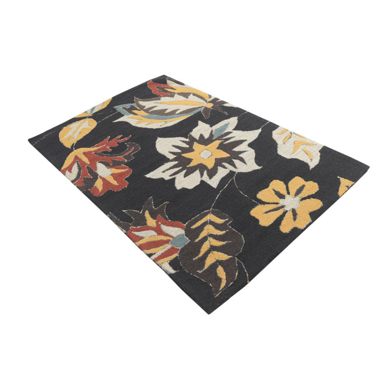 Tapis noir Poppe 4 x 6