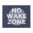 No Wake Zone Circular Background Grunge Textured Words Oversized Wall Plaque Art by Daphne Polselli-69571309-69571300