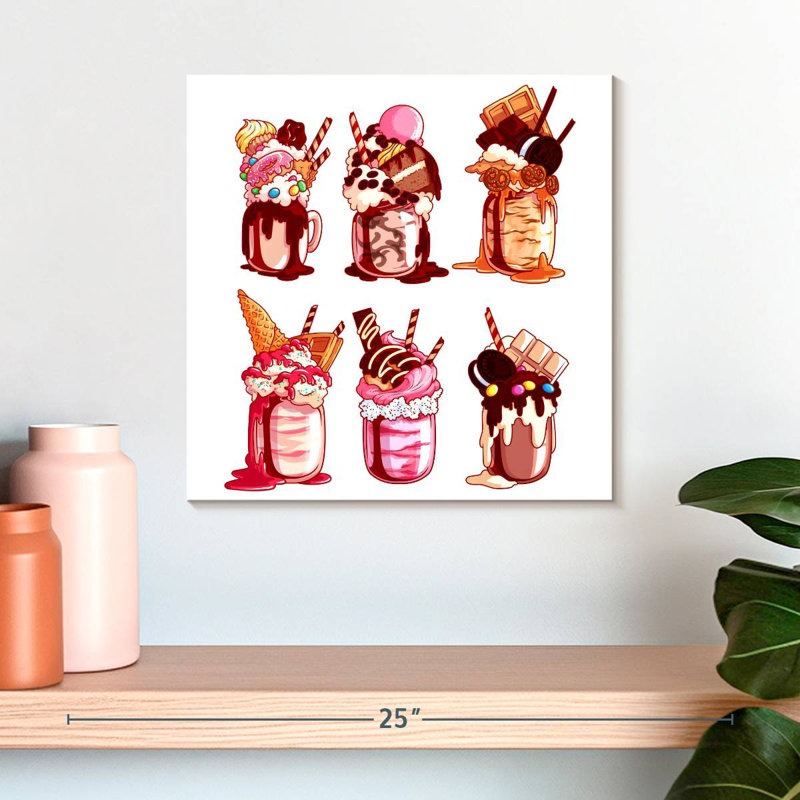 Yarlin surchargé Milkshakes, H 16 po x l 16 po