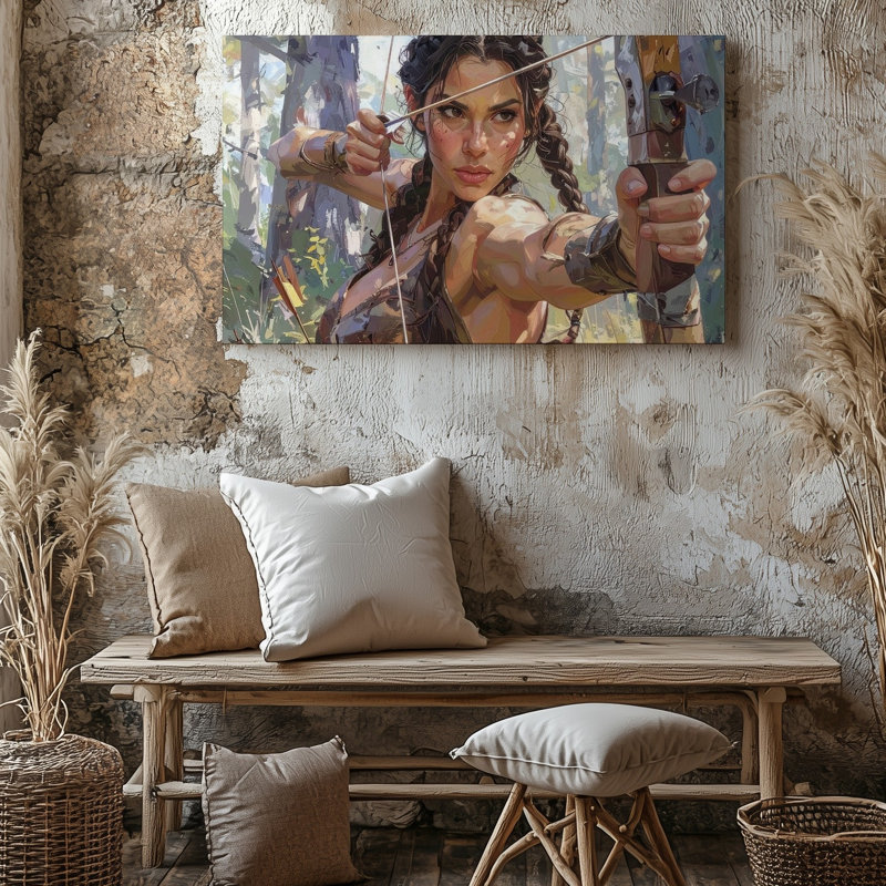 Art mural Wildress Huntress, H 11 po x l 14 po