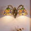 Applique murale vitrail 2 lumières style Tiffany
