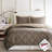 Reversible Diamond Quilting Bedding Sets, Polyester Comforter, Cozy Home Style