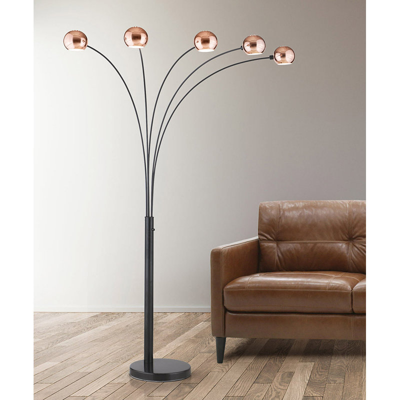 Dealba 85'' Tree Floor Lamp, Dark Bronze/Copper